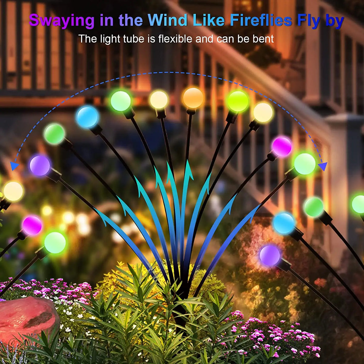 Starburst Solar Firefly Lights – Waterproof LED Lamps for Garden Path Decor