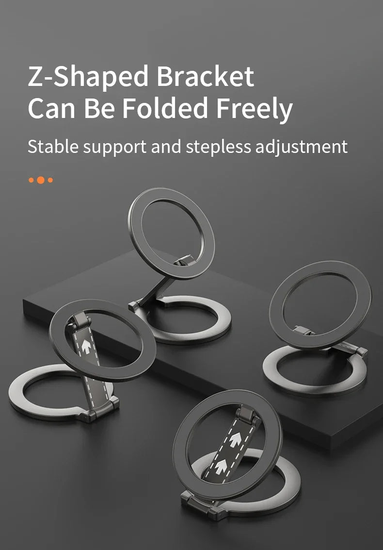 Magnetic Phone Ring Holder – Double-Sided MagSafe Kickstand for Smartphones