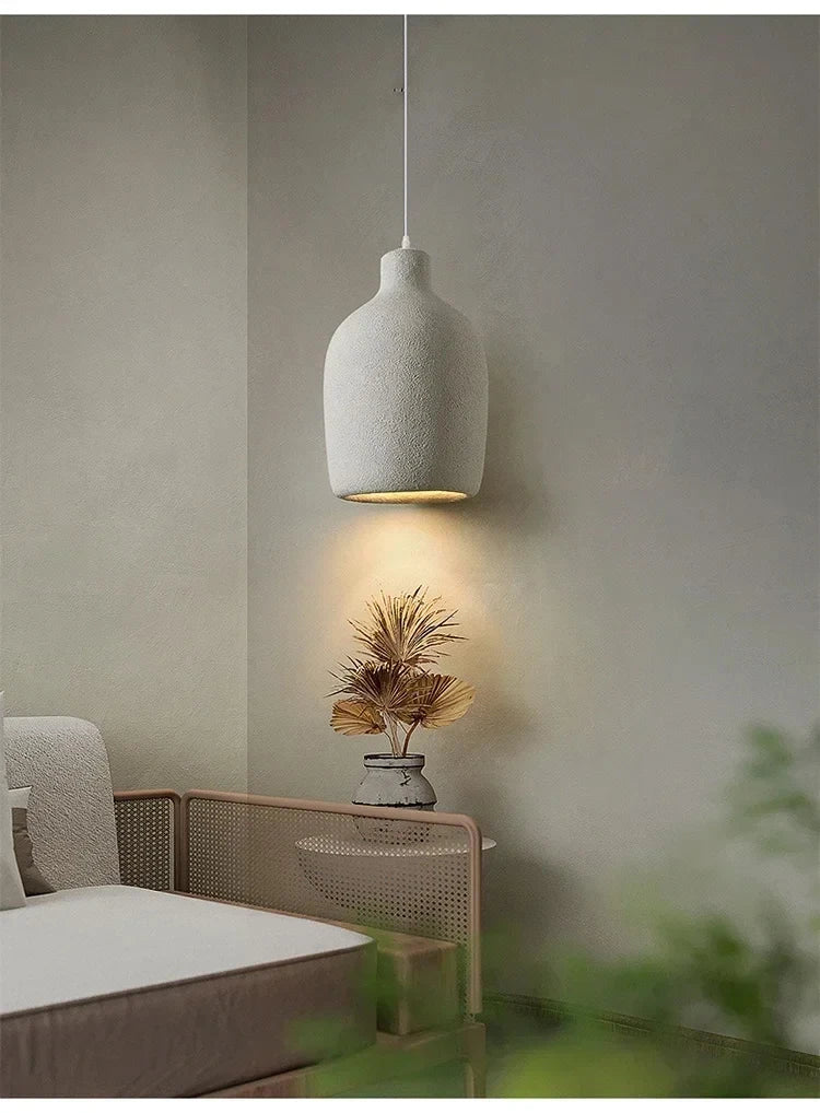 Wabi Sabi LED Chandelier – Modern Minimalist Pendant Light for Dining Room
