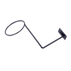 Wall Mounted Steel Helmet Rack – Black and White Hanger for Motorcycle Gear