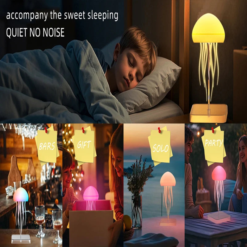 LED Jellyfish Lamp – Color Changing Night Light for Home Decor