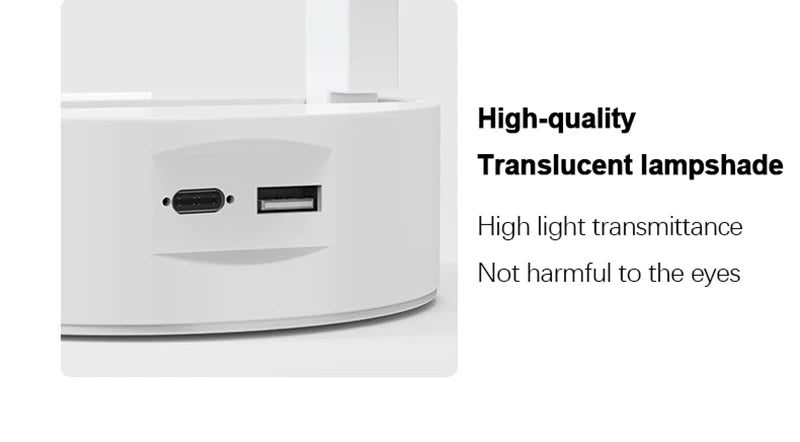 Foldable LED Desk Lamp – Rechargeable USB Reading Light for Home Office