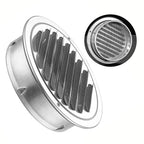 Stainless Steel Round Vent Grille – 70-300mm External Wall Duct for Ventilation