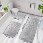 Absorbent Bathroom Rug – Slip-Resistant Floor Mat for Shower and Bathtub