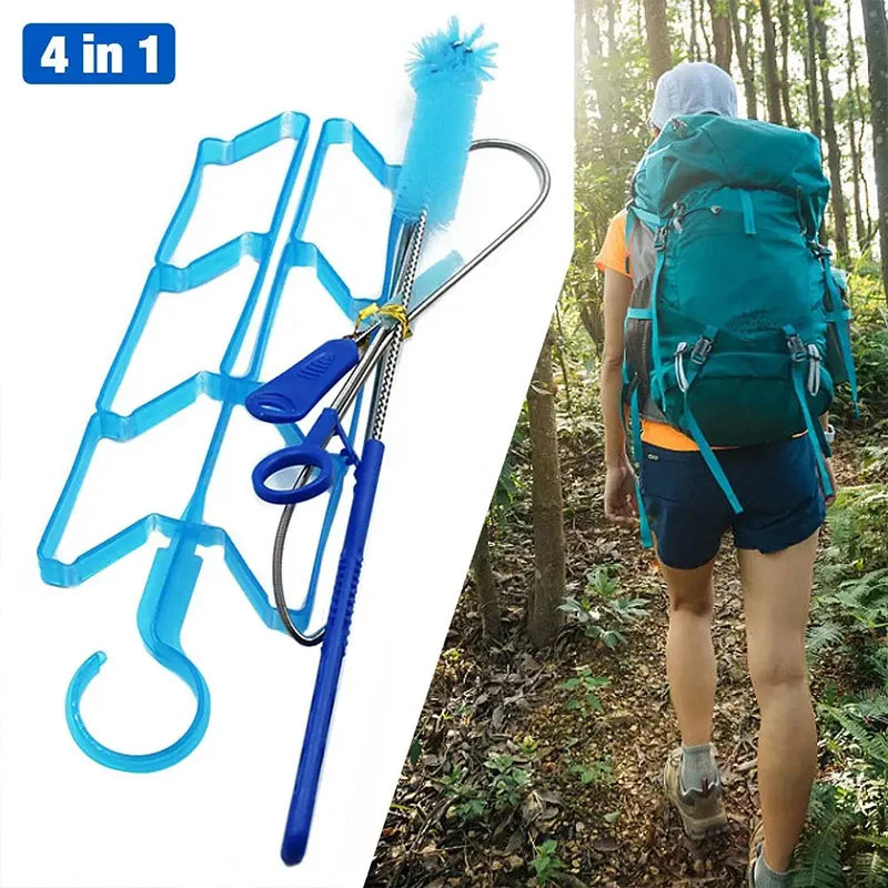 Hydration Water Bladder Cleaning Kit – Multifunction Tool for Camping