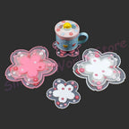 Sakura Daisy Silicone Coaster – Heat Resistant Placemat for Dining Tables