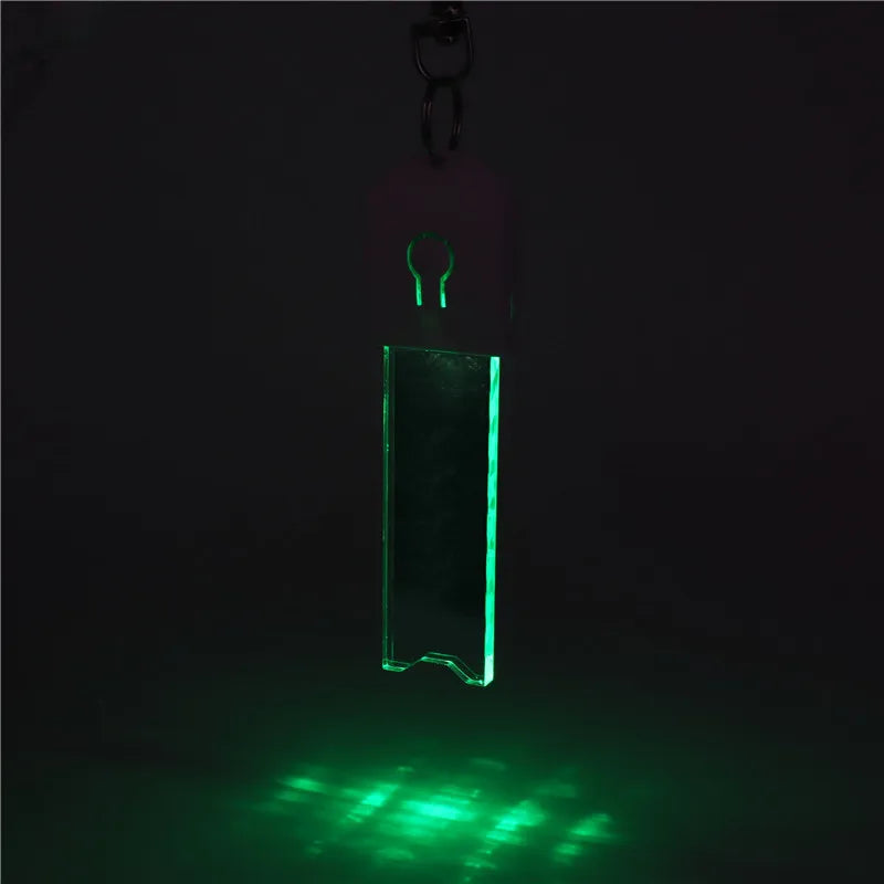 Acrylic LED Keychain – RGB Light Up Key Pendant for DIY Wedding Decor Gifts