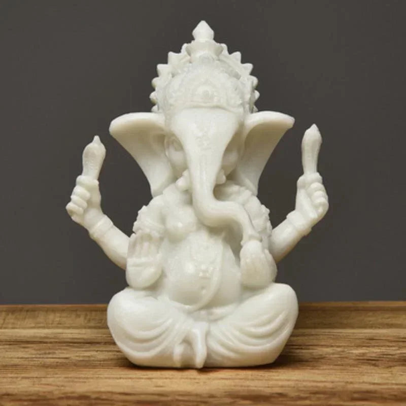 Sandstone Ganesha Elephant Statue – Handcrafted Figurine for Home Decor