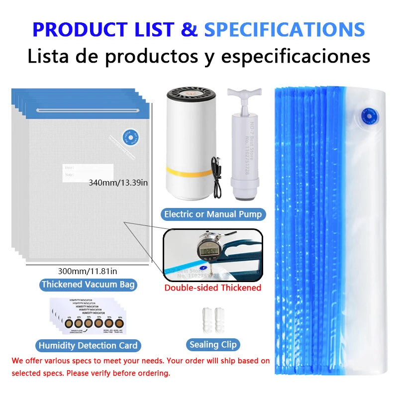 Filament Vacuum Storage Bags – Moisture-Proof Seal for 3D Printer Materials