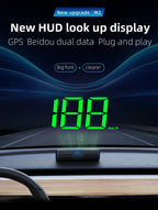 GPS Digital Head Up Display – Windshield Speedometer for Universal Auto