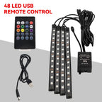RGB LED Car Interior Light – Wireless Music Control for Auto Atmosphere