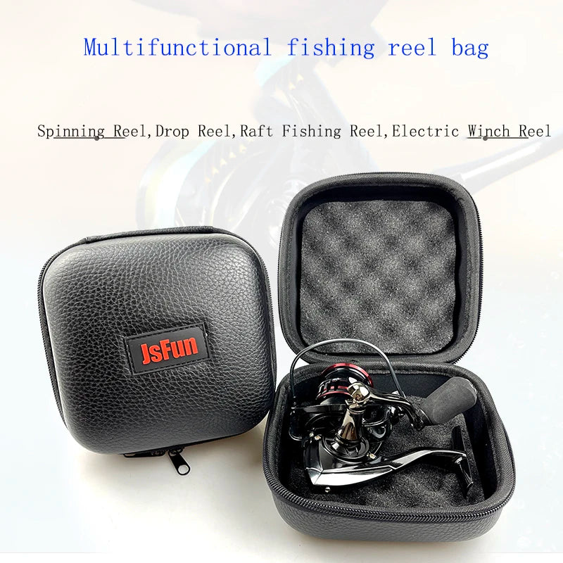 Shockproof PU Fishing Reel Case – Protective Storage for Fishing Tackle