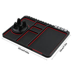 Silicone Dashboard Phone Pad – 4-in-1 Parking Number Card for Car Navigation