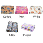 Soft Fluffy Pet Blanket – Cartoon Pattern Mat for Cats and Dogs