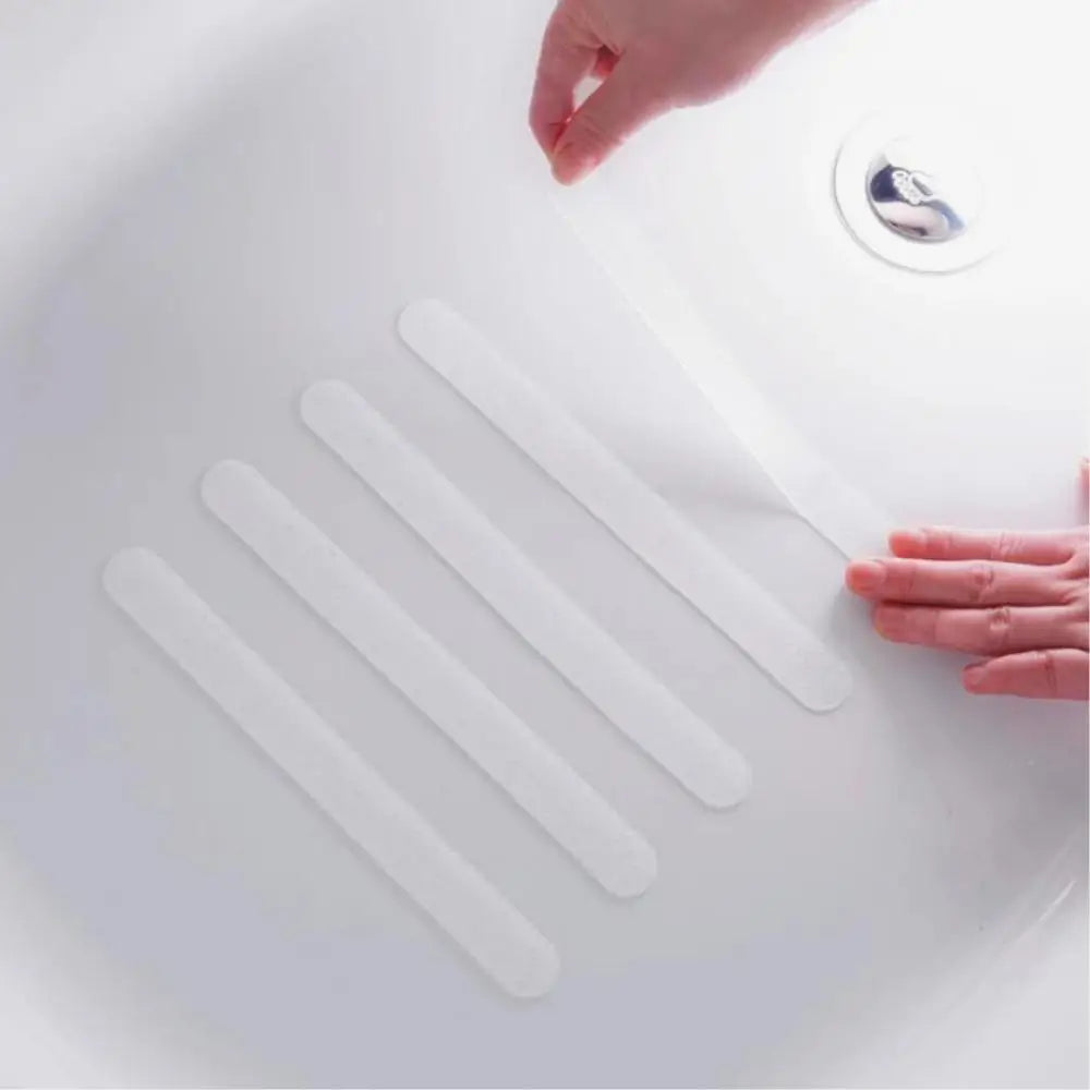Transparent Anti-Slip Strips – Adhesive Safety Treads for Bathtubs and Stairs