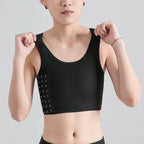 Breathable Chest Binder Vest – Side Buckle Compression Top for Cosplay