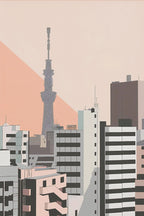 Modern Cityscape Canvas Print – Travel Landscape Wall Art for Home Decor