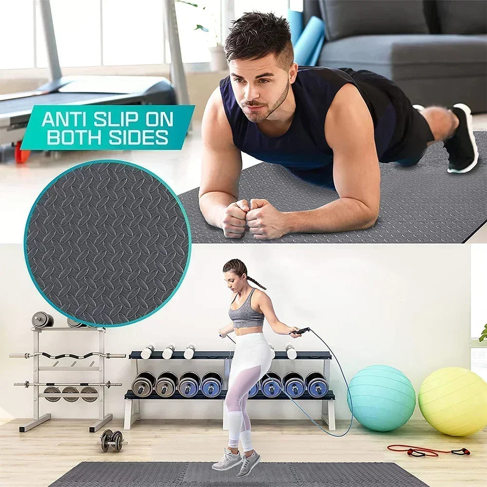 Interlocking EVA Foam Floor Tiles – Non-Slip Exercise Mats for Home Gym