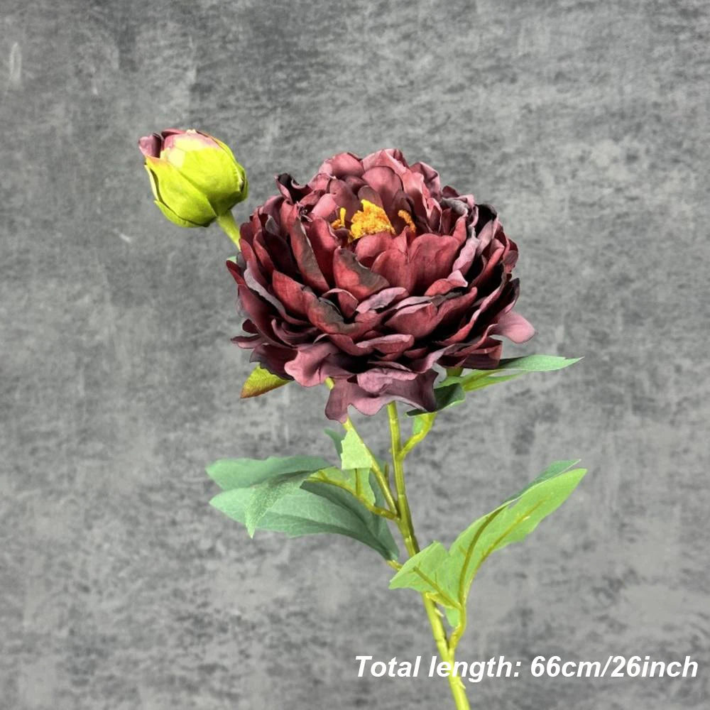 Large Silk Peony Bouquet – Realistic Artificial Flowers for Home Wedding Decor