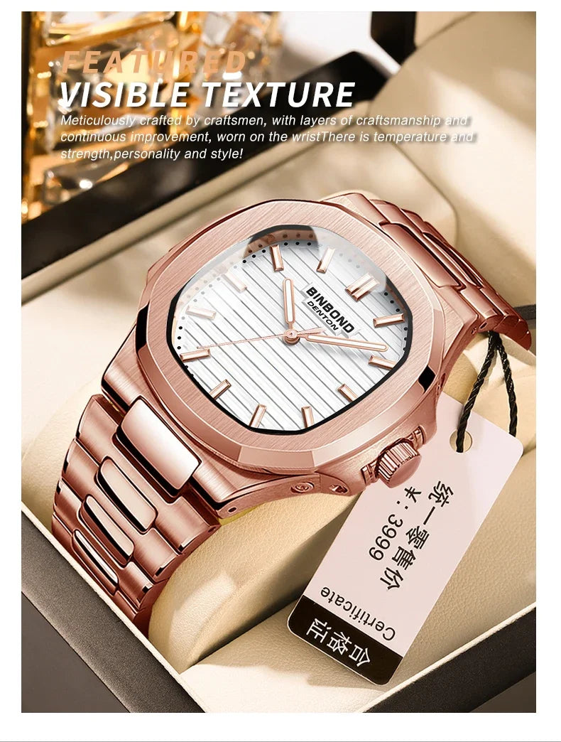 Automatic Quartz Wristwatch – Luxury Business Movement for Men