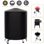 Heavy Duty Waterproof BBQ Cover – Protective Round Grill Shield for Outdoor