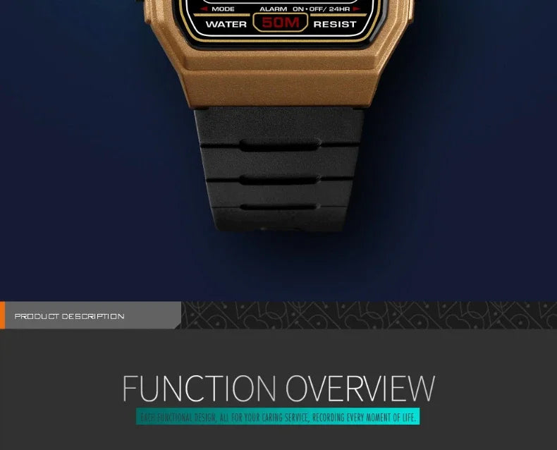 Digital Sports Watch – Waterproof Display for Women