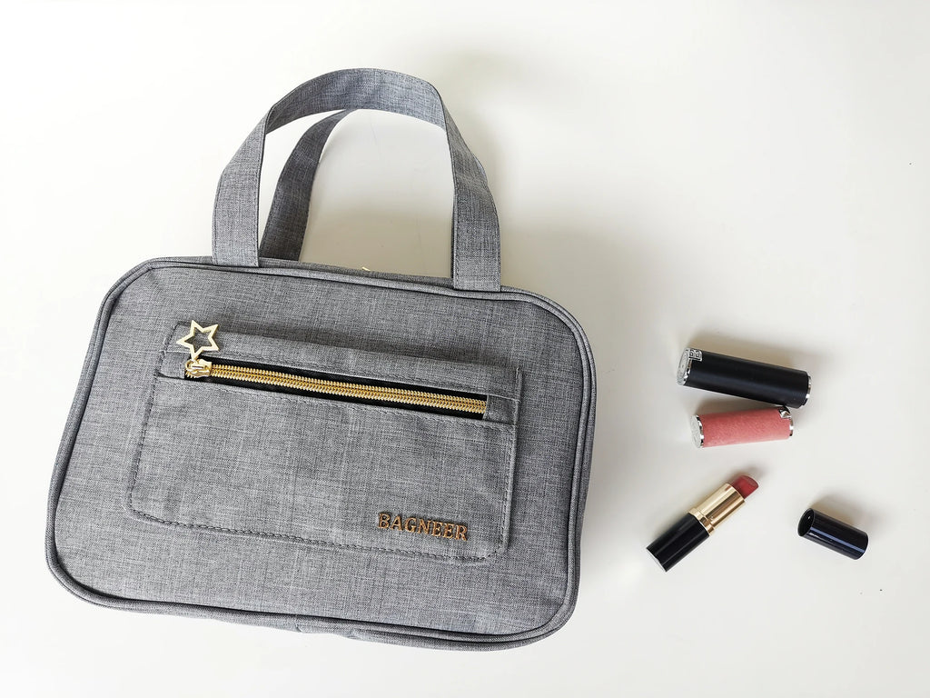 Foldable Toiletry Bag – Waterproof Travel Organizer for Cosmetic Storage