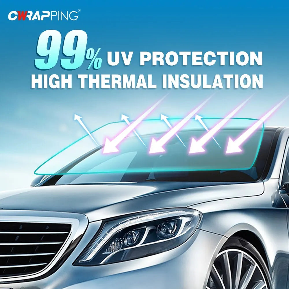 Car Window Tint Film – Solar UV Blocking Privacy Shade for Auto Heat Protection