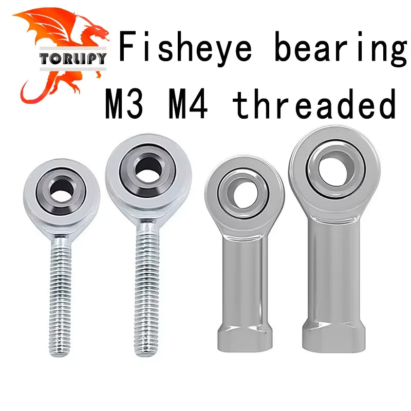 Fisheye Ball Bearing Rod Ends – M3 M4 Female Thread for 3D Printer Parts