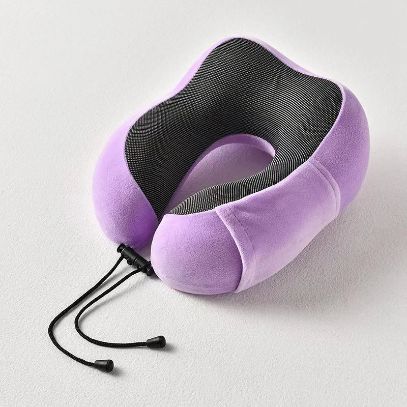 U-Shaped Memory Foam Neck Pillow – Cervical Orthopedic Support for Travel