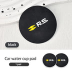 Suede Car Cup Holder Coasters – Anti-Slip Accessories for Renault Vehicles