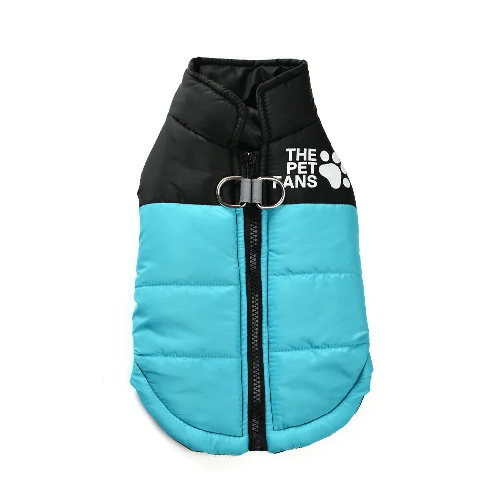 Reflective Dog Jacket – Windproof Winter Coat with D-ring for Small Dogs