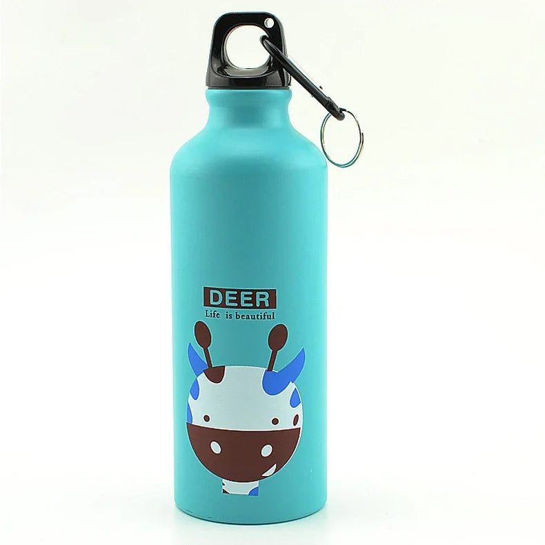 Insulated Stainless Steel Cartoon Mug – Kids Water Bottle for School Sports