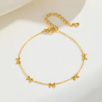 Gold Stainless Steel Bowknot Bracelet – Chic Jewelry Gift for Women