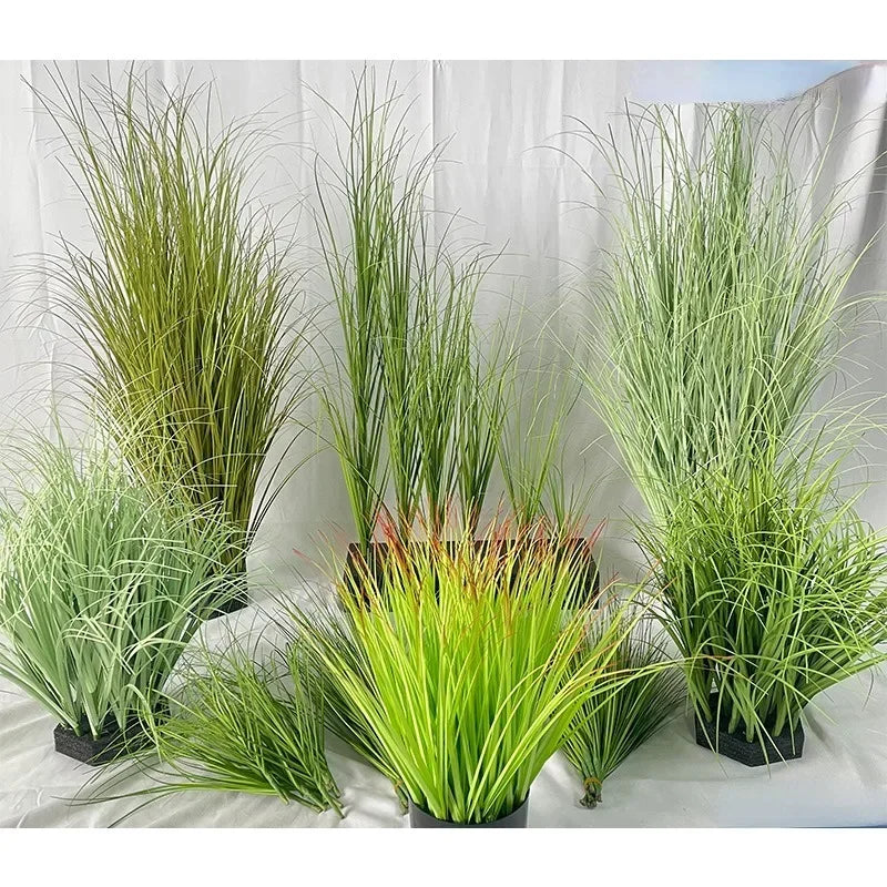 Artificial Onion Grass Bushes – Faux Reeds for Home and Garden Decor