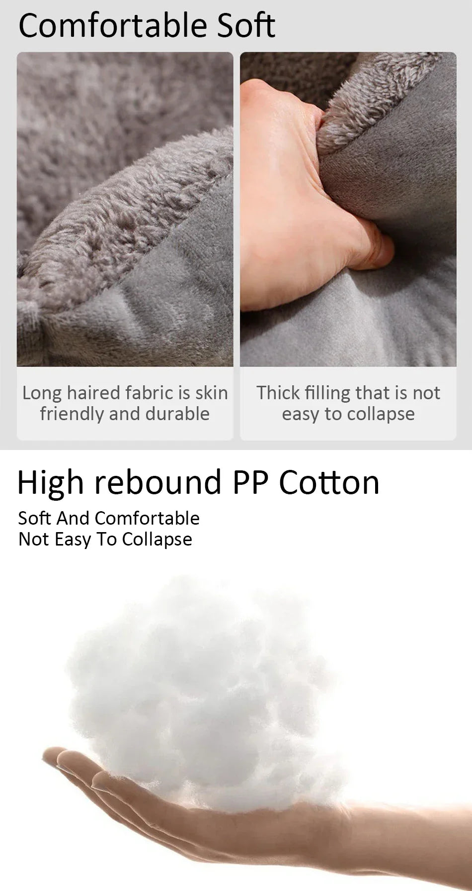 Cat Bed – Plush Cushioned Basket for Kitten and Small Pet Comfort