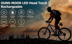 Rechargeable LED Headlamp – 270° Wide Beam Motion Sensor for Camping and Work