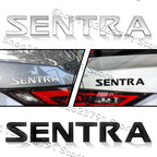 ABS Plastic SENTRA Letter Emblem – Trunk Fender Badge for Car Decoration