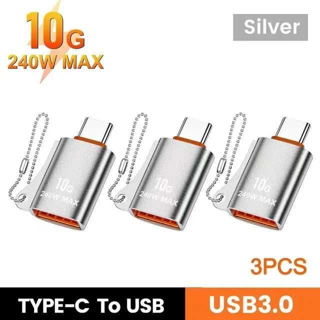 USB to USB-C Adapter – Fast Charging OTG Converter for Smartphones and Laptops