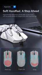 Wireless Gaming Mouse – RGB Ergonomic Bluetooth PC Mouse for Esports