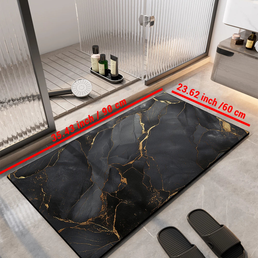 Absorbent Bath Mat – Non-Slip Quick Dry Rug for Bathroom and Shower
