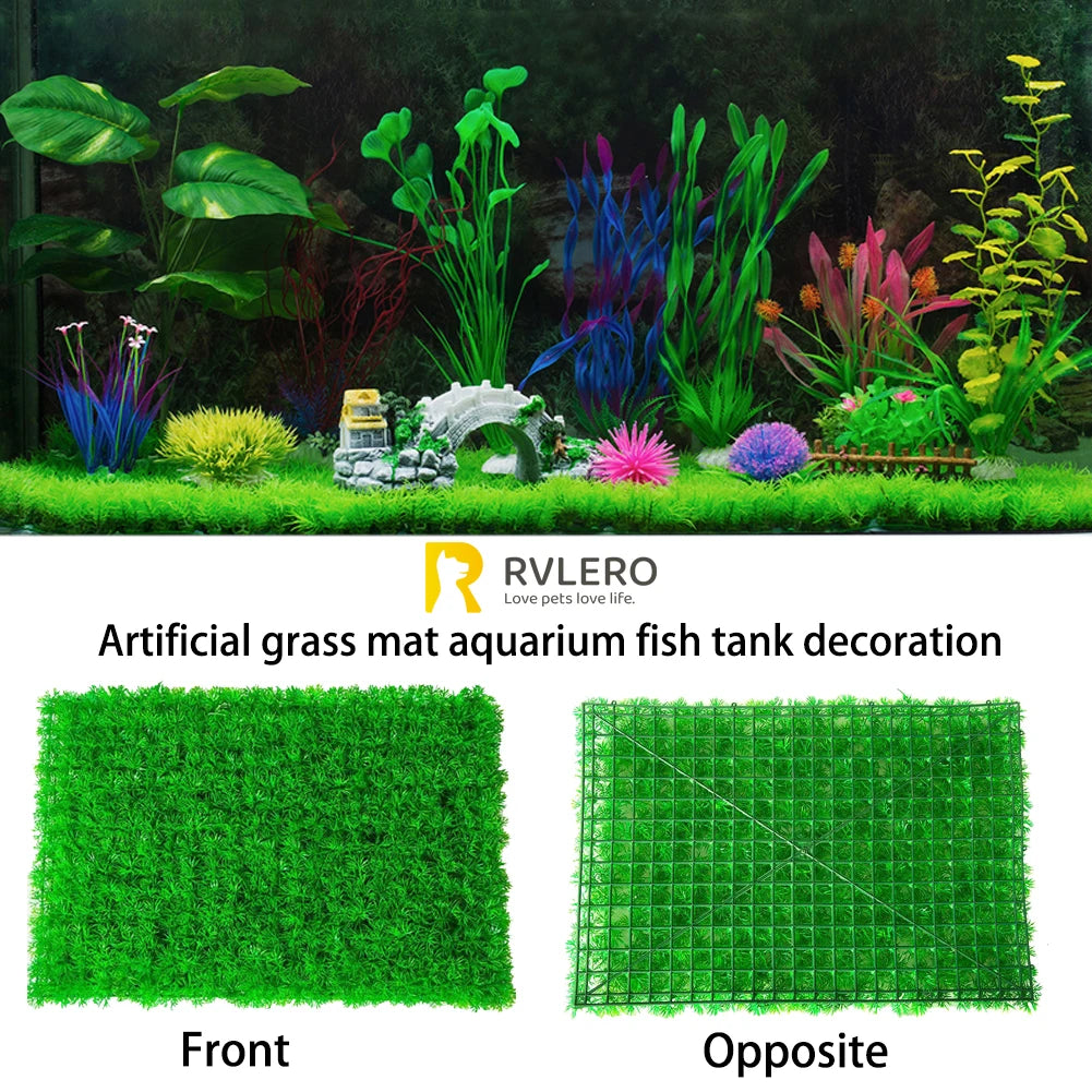 Artificial Grass Turf Mat – Dense Simulated Lawn for Aquarium Decoration