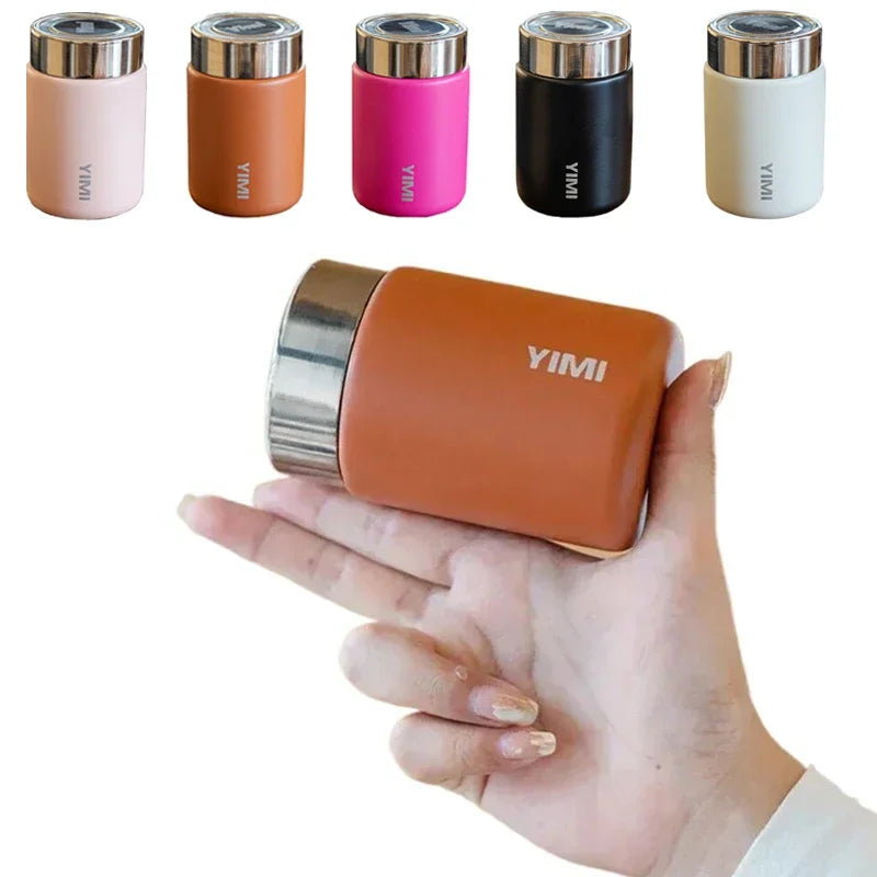 Stainless Steel Vacuum Flask – 230ml Portable Insulated Mug for Travel and Coffee