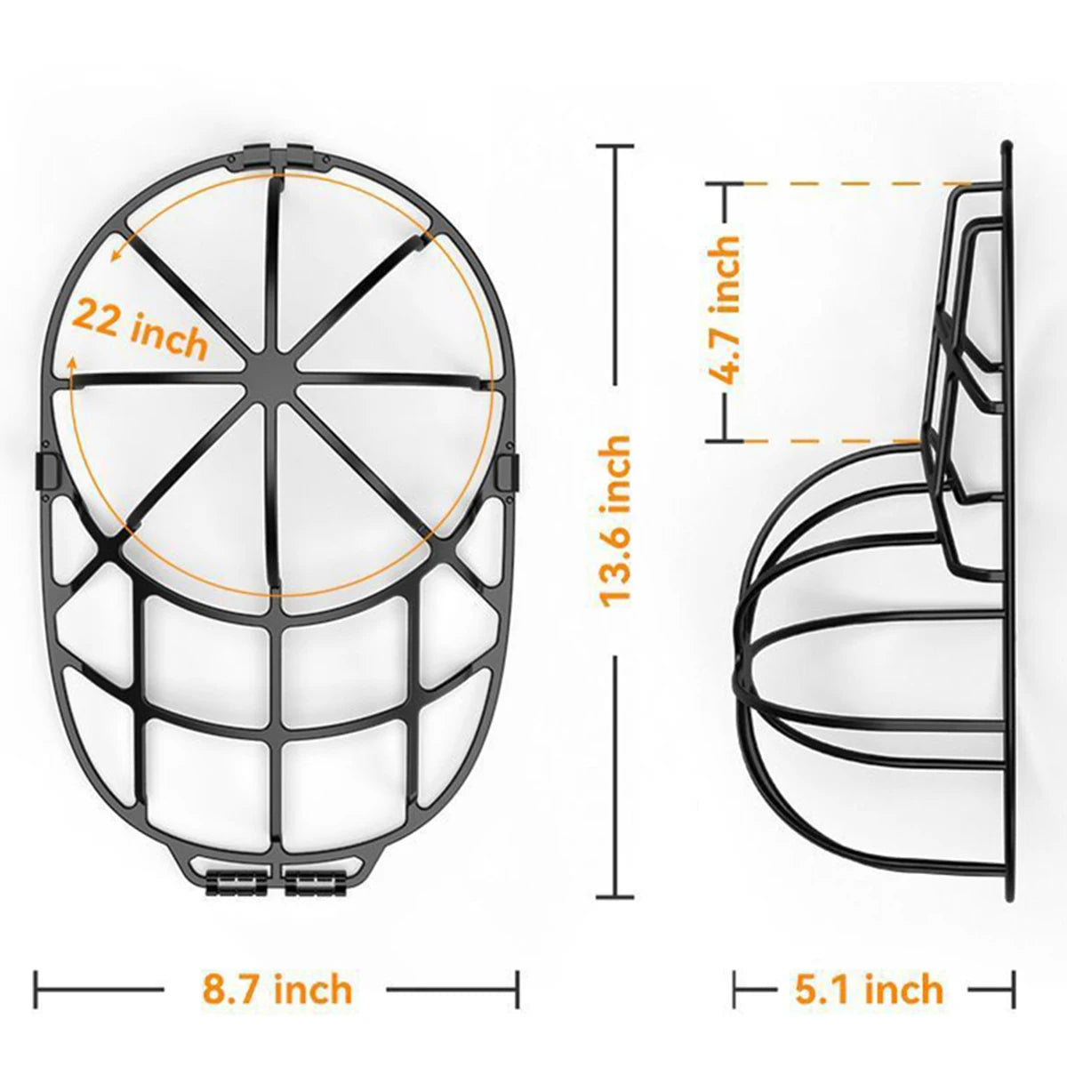 Hat Washer Cage – Anti-Deformation Protection Frame for Laundry Care