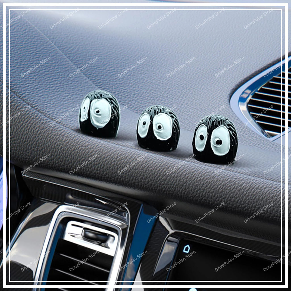 Soot Sprite Car Charms – Kawaii Anime Dashboard Mirror Decor for Fans