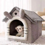 Soft Pet Bed Tent – Washable Enclosed Kennel for Indoor Dogs and Cats