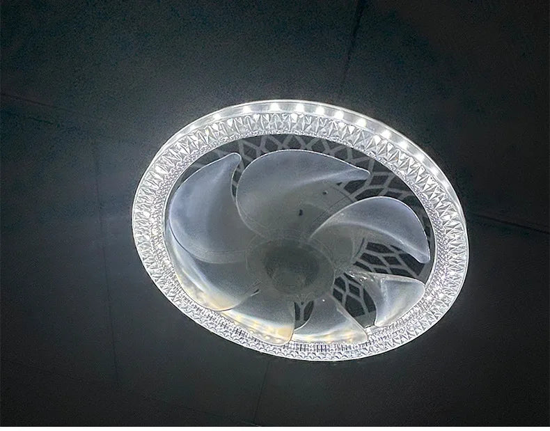 Modern LED Ceiling Fan Light – Remote Controlled E27 Lamp for Bedroom