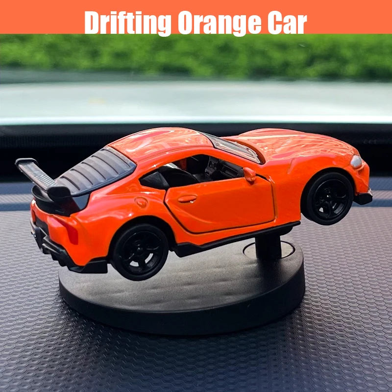 Drifting Car Dashboard Ornament – Swinging Model for Racing Enthusiasts