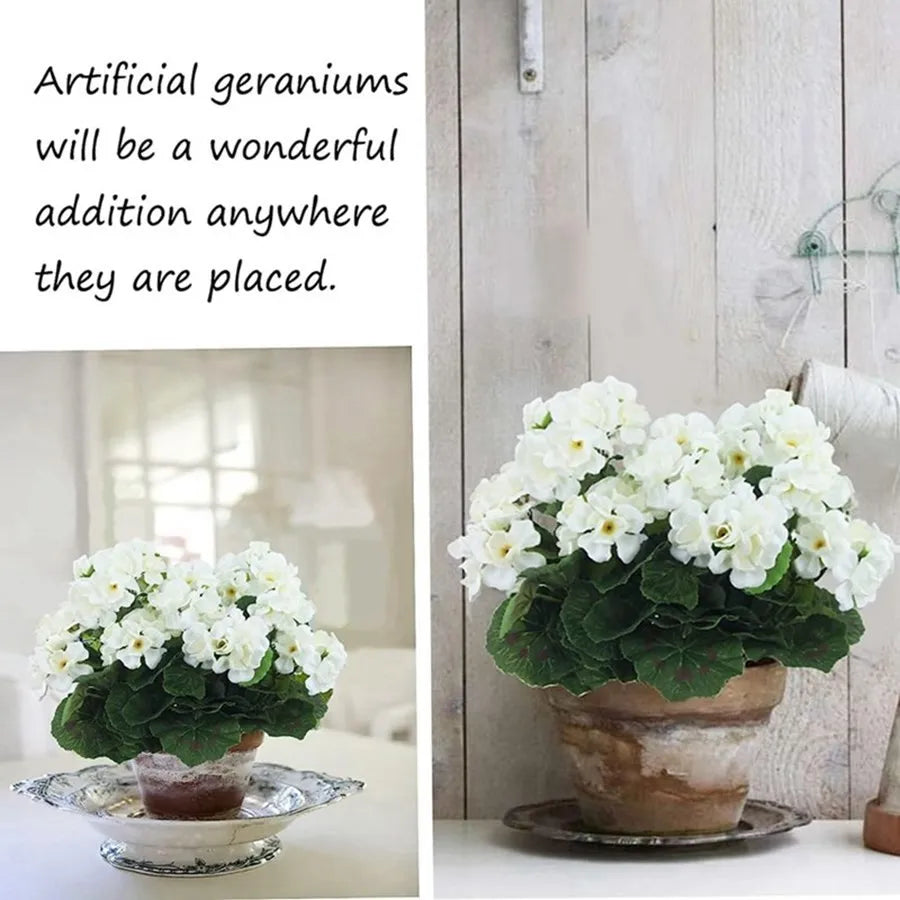 Silk Begonia Artificial Flowers – Floral Arrangement for Wedding Decor