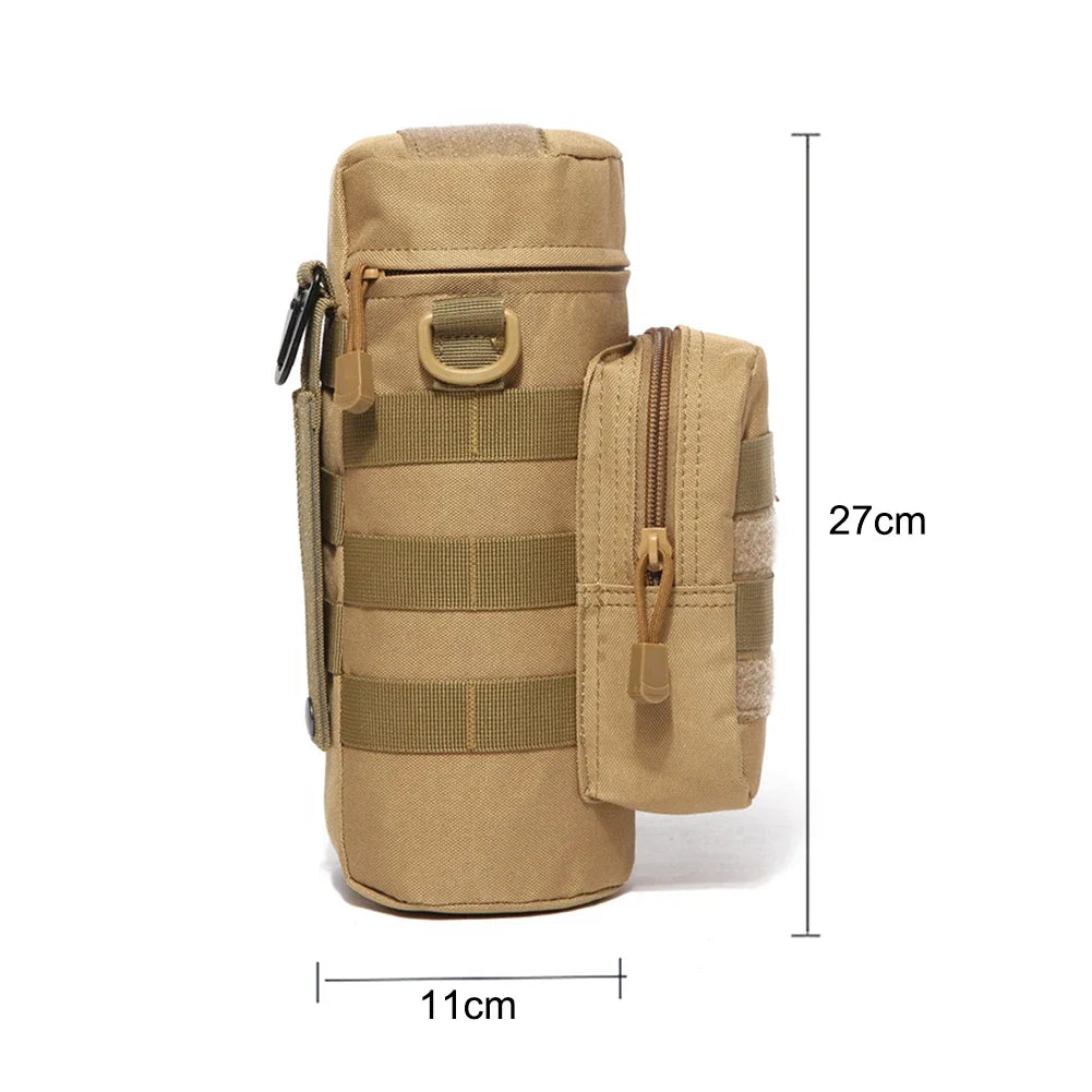Molle Water Bottle Pouch – Tactical Kettle Carrier for Outdoor Camping